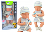 Lėlė kūdikis su čiulptuku ir antklode Lean Toys, 42 cm