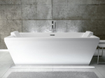 Vonia Besco Vera, 170 x 75 cm, su sifonu su persipylimu slim chrome