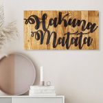 Pakabinama dekoracija Hakuna Matata Motto, 1 vnt.