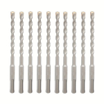 10vnt SDS Plus grąžtų rinkinys su dėže, 10 vnt. 2,54/10,16 cm x 10,16 cm x 15,24 cm