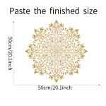 Auksiniai mandalos lipnūs tapetai, Golden Mandala Small 60*40cm
