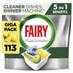 Fairy indaplovių kapsulės Platinum Lemon, 113 vnt.