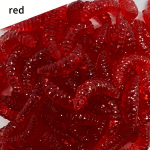 50/100vnt Fluorescenciniai Mink&scaron;ti Masalai - Kvapnios Duonos Kirmėlės Žvejybai,  Raudona