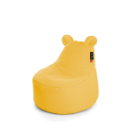 Vaiki&scaron;kas sėdmai&scaron;is Qubo Teddy Citro POP FIT geltonas, prakti&scaron;ka dirbtinė oda
