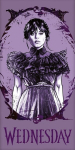 Wednesday Purple Beach towel, 70x140 cm