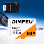 Atminties kortelė telefonui DIMFEU atminties kortelė su adapteriu 64GB, 64 GB