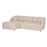 Kairinė kampinė sofa Home4You Valery VN, smėlio
