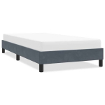 Lovos rėmas be čiužinio tamsiai pilka 80x210 cm aksomas