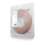 Lindy 0,3m CAT6 Tinklo Kabelis, RJ45 M/M, S/FTP, Oranžinis