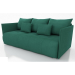 Sofa-lova Nesta, žalia, pliu&scaron;as