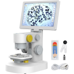 Biologinis mikroskopas su ekranu, 1200X, profesionalus, laboratorinis, tyrimams, didelės rai&scaron;kos