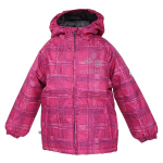 Huppa Vaikų žieminė striukė CLASSY, fuchsia check pattern, 110