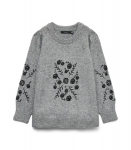 Vero Moda moteri&scaron;kas megztinis 10335144*01, pilka/ juodas 5715733526486