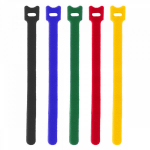Daugiafunkciniai &bdquo;Velcro&ldquo; tvirtinimo dirželiai Bradas TC, 12 x 200 mm, 10 vnt., spalvoti
