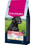 Eukanuba Lafe Care Large Senior sausas maistas didelių veislių senyviems &scaron;unims su vi&scaron;tiena, 15 kg