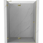 Du&scaron;o durys Mexen Lunar, kairinės, 130 cm, transparent/gold