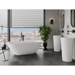 Konglomerato vonia Mexen Siena, 170 x 80 cm, White gloss