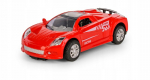 Raudonas metalinis lenktynių automobilis 1:43
