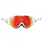 Slidinėjimo akiniai Casco FX-70 Carbonic, balti/oranžiniai