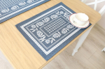Textile Idea stalo servetėlė Mėlynos ramunės, 4 vnt.