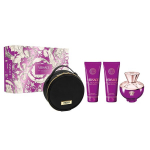 Versace Dylan Purple Dovanų Rinkinys Moterims EDP 100 ml + Du&scaron;o Gelis 100 ml + Kūno Losjonas 100 ml + Kosmetinė