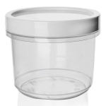 Virtuvinis maisto indas su silikoniniu sandarikliu apvaliai užsukamas sriubai 940 ml