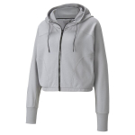 PUMA laisvalaikio džemperis moterims MAPF1 Wmn Hooded Sweat Jkt Mercede - 53189602, pilkas