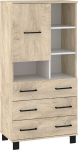Vitrina Meblocross 1D3SP, &scaron;viesiai ruda