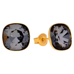 Sidabriniai auskarai moterims DiamondSky &bdquo;Glare (Silver Night)&ldquo; su Swarovski kristalais