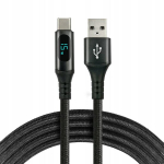 Usb-a / Usb-c Lcd Everactive Cbb-2cbl 200cm 3a įkrovimo laidas