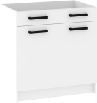 Virtuvinė spintelė kriauklei Meblocross Korfu KOR-10-S80-Z, balta