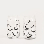 Homla stiklinių rinkinys Ghost Town, skaidrus/juodas, 320 ml, 2 dalių