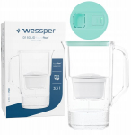 Wessper D1 SOLID FutureFlow filtro ąsotis 3,3 l mėtų spalvos + 1x aquamax