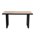 Homla NATTMAL Valgomojo stalas, Ruda/Juoda, 160&times;80&times;76 cm