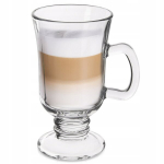 Orion stiklinė latte 250 ml su rankena ir koteliu