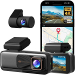 4K priekinis&ndash;galinis registratorius su ADAS ir GPS