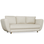 Trivietė sofa TopEshop Saris, smėlio spalvos