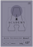 Techninis blokas A4 Interdruk Academy, 10 lapų, baltas