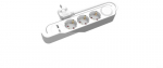 Prailgintuvas 3x Schuko 230v 3m su Usb-a, Usb-c ir jungikliu