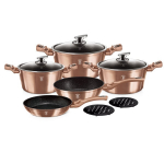 Berlinger Haus virtuvės indų rinkinys Metallic Line Rose Gold Edition, 10 vnt.