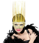 GOLD MASK WITH HOLOGRAPHIC CREST