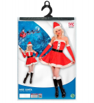 &bdquo;MISS SANTA&ldquo; aksomas ir pliu&scaron;as (suknelė, diržas, pir&scaron;tinės, kepurė)