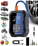 Belaidis padangų kompresorius automobiliui ir sporto kamuoliams, 150 PSI