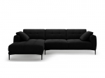 L formos mink&scaron;tas kampas Micadoni Home Bemy, Black