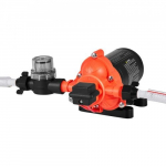 Vandens siurblys, 12V DC 15,1 l/min savaiminio įsiurbimo diafragminis, juodas, kemperio prietaisas