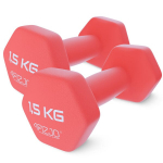 Hanteliai, svarmenys 4FIZJO, 2 x 1,5 kg, fitness hanteliai, rankų svoriai, treniruotėms, pratimams