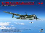 Klijuojamas Modelis ICM 48275 WWII German bomber Do 217K-2 with Gliding bombs Fritz-X 1/48