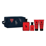 Ralph Lauren Polo Red dovanų rinkinys vyrams &ndash; EDT 125 ml ir 40 ml + balzamas po skutimosi + 2 viename du&scaron;o gelis ir &scaron;ampūnas