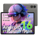 Plan&scaron;etinis kompiuteris TABWEE T50 11" 5G WiFi, 24 GB + 128 GB/SD 2TB, Gemini AI, Android 16, 8000 mAh - Pilka