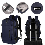 WINGS VIREO daugiafunkcė kuprinė ir krep&scaron;ys su plečiama talpa 24 plus 5 L rankinio bagažo dydis 17 colių ne&scaron;iojamo kompiuterio skyrius USB i&scaron;ėjimas ir i&scaron;mani vidaus organizacija